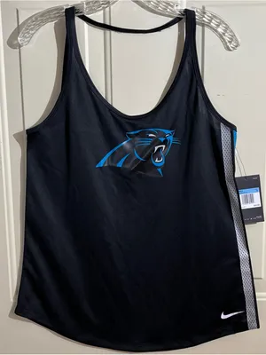 Nike Black & Blue Carolina Panthers Women's Tank Top thumbnail 1