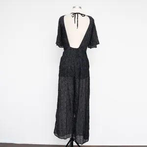 Line &‎ Dot - Textured Open-Back Wide Leg Jumpsuit thumbnail 8
