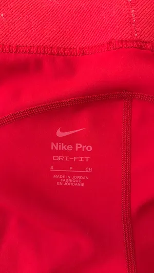 Red Nike Pro Spandex Shorts Women’s 3" thumbnail 2