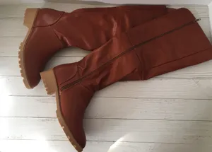 Knee High Boots, Size 8 Brown thumbnail 4