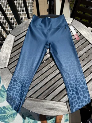 Good American Blue Ombre Leopard Print Leggings thumbnail 1