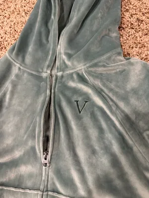Victoria's Secret Suede Track Suit Cropped Jacket thumbnail 2