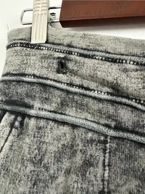 Free People FP Movement Sideline Crop Sweatpants Small Gray Acid Wash Size Small thumbnail 3