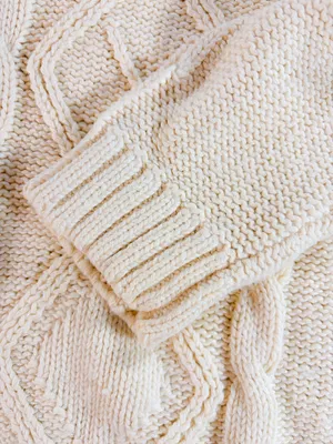 Vintage Princeton Club Womens Size Large Cream Turtleneck Sweater Fisherman thumbnail 8