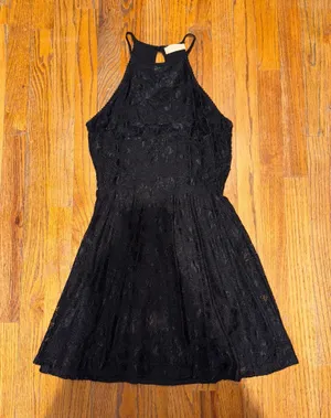 altar’d state lace black mini dress thumbnail 1
