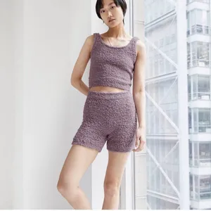 Aritzia The Group Babaton Retrea Fuzzy Lounge Short Purple- Size Small thumbnail 2