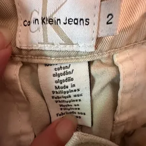 Calvin Klein Jeans Cream Khaki High Rise Straight Leg Pants Size 2 90s thumbnail 9