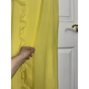 Beginning Boutique Yellow Bias Cut Ruffle Maxi Dress 6 Bridesmaid Prom thumbnail 6