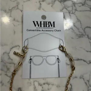 NWT White House Black‎ Market WHBM Convertible Accessory Glasses Chain thumbnail 3