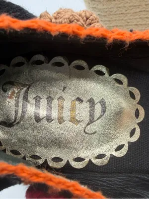 Vintage Y2K Juicy Couture Floral Embroidered Espadrille Wedges Womens 9 thumbnail 8