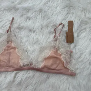 Skims Sheer Rib Lace Triangle Bralette Villa Size Large thumbnail 4