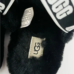 UGG Black Fluffy Footwear thumbnail 4