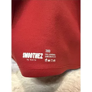 Aerie Smoothez Full Coverage Maroon Red Bra Size 38D Adjustable Straps Smooth thumbnail 4