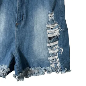 Aphrodite Women’s Shorts Medium Wash Super High Waisted Distressed Size‎ 3X​ thumbnail 3