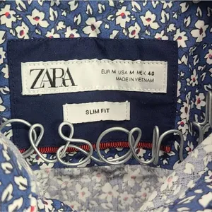 Zara Women's‎ Business Floral Button Down Shirt Size Medium thumbnail 3
