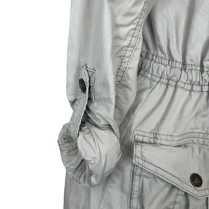 A&F Womens Size S Tan Hoodie Snap Jacket‎ Cotton Abercrombie Fitch thumbnail 5
