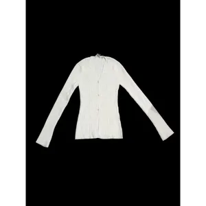 NWT A.L.C. Miller Rib Knit Cardigan White‎ Button Front V-Neck Sweater Small thumbnail 6