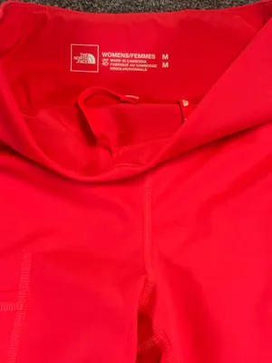 The North Face Trail Running Leggings Hot Pink/Coral Mesh Pocket Women’s M thumbnail 6