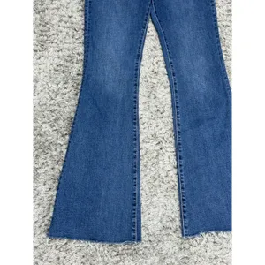 Abercrombie & Fitch The Flare Jeans Women’s Size 0/25 Blue Denim Boho High Rise thumbnail 4