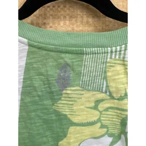 FP Movement Free People Floral Stripe Muscle Tank Top Womens Large Green Yellow thumbnail 4