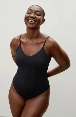 Everlane Cami” Bodysuit Black Small thumbnail 1