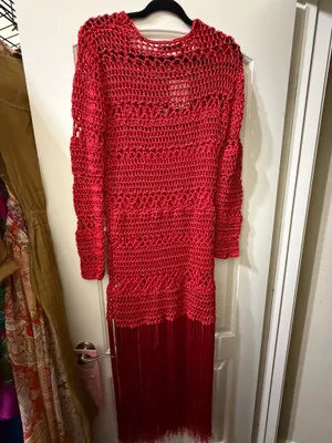 Zara Crochet & Fringe Maxi Dress — Size Medium | Blogger Favorite ❤️ thumbnail 8