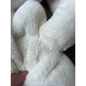 Sprigs Winter White Faux Fur Scarf with secret pocket NWT thumbnail 2