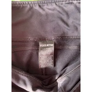 PINK Victoria's Secret Active Crop Leggings Pockets Size Large Black thumbnail 3
