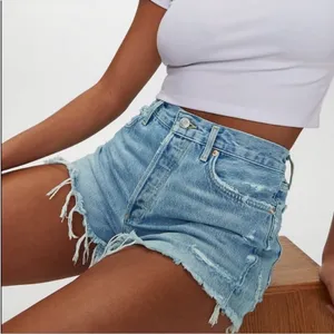 Agolde Parker Vintage Cut Off Denim Shorts Swapmeet Size 28 Free People thumbnail 2
