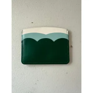 Kate Spade Gemma Cloud Mist Smooth Leather Small Dual-Sided Slim Card Holder thumbnail 3