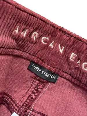 American Eagle Outfitters Women's Corduroy Super Stretch Mom Jeans Rolled Hem thumbnail 6