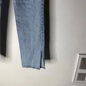 abercrombie fitch 90s‎ straight ultra high rise Size 29/8 XL Light Wash Distress thumbnail 7