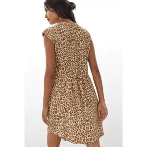 Pilcro Small Anthropologie Zahar Leopard-Print Tunic Dress thumbnail 3