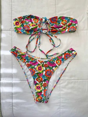 Floral Bikini Shein thumbnail 1