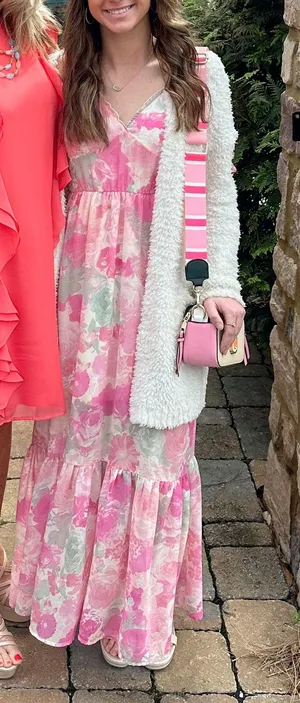 Boutique Pink Maxi Dress Size XS thumbnail 1