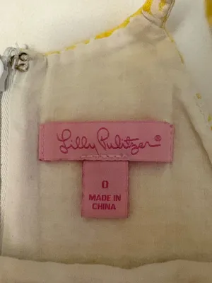 Lilly Pulitzer Yellow and White Top thumbnail 5