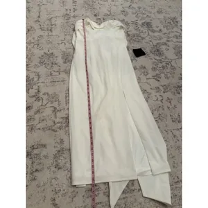 Lulus Fabulous Phenomenon White Strapless Bow Midi Dress Size XS Bridal Zip thumbnail 13