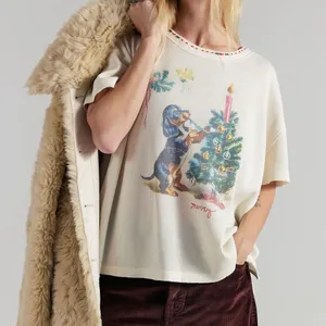 We The Free Merry Meowy Waffle Knit Holiday Tee thumbnail 8