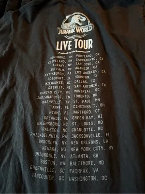 Live Tour Black Graphic Tee thumbnail 5