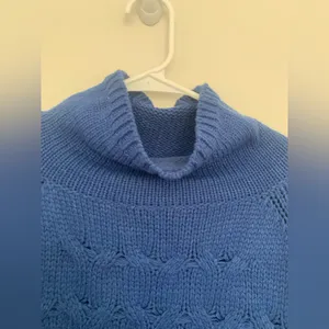 PROMESA Boutique Blue Chunky Turtleneck Sweater thumbnail 6
