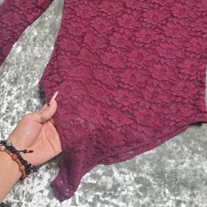Forever 21‎ Lace Long Sleeve Bodysuit thumbnail 2