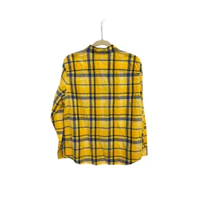 Lauren Ralph Lauren Casual Yellow Blue Plaid Cotton Button-up Shirt Large thumbnail 3