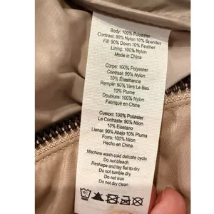 ALO Yoga Off Duty Bomber Jacket Small Gravel Taupe Down Puffer Cropped Womens thumbnail 7
