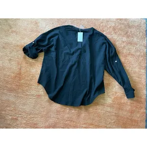 NWT BigHit black cotton button down shirt L Black Size L thumbnail 6