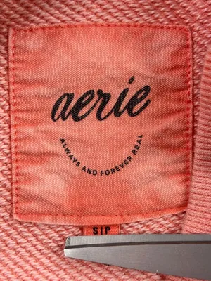 Aerie Sweatshirt Womens S Orange Long Sleeve Travel Lounging Crewneck Pullover thumbnail 8
