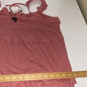 J. Crew Tiered Pink‎ Ruffled Maxi Dress Size Medium thumbnail 4