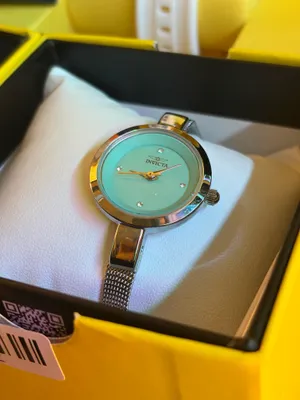 Invicta Angel Lady Dainty Teal Tiffany Blue with Diamond indices Silver 26MM thumbnail 3