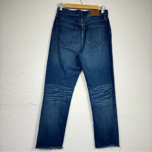 Madewell Blue The Perfect Vintage Jeans Womens 26 Raw Hem High Rise Denim Casual thumbnail 5