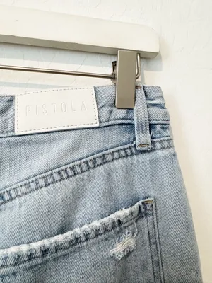 Pistola Dylan Carpenter Jeans Size 26 Wide Leg Baggy Light Wash Denim Utility thumbnail 9
