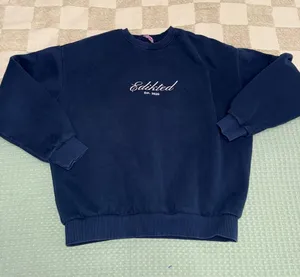 Edikted Navy Blue Crewneck‎ Sweatshirt size s thumbnail 1